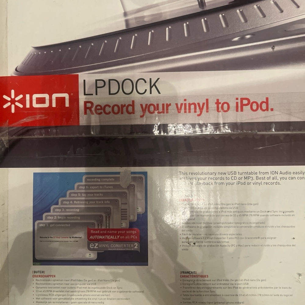 LPDOCK USB Turntable - Silver